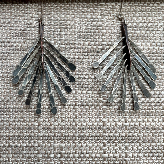 Forged Frond Earrings #4