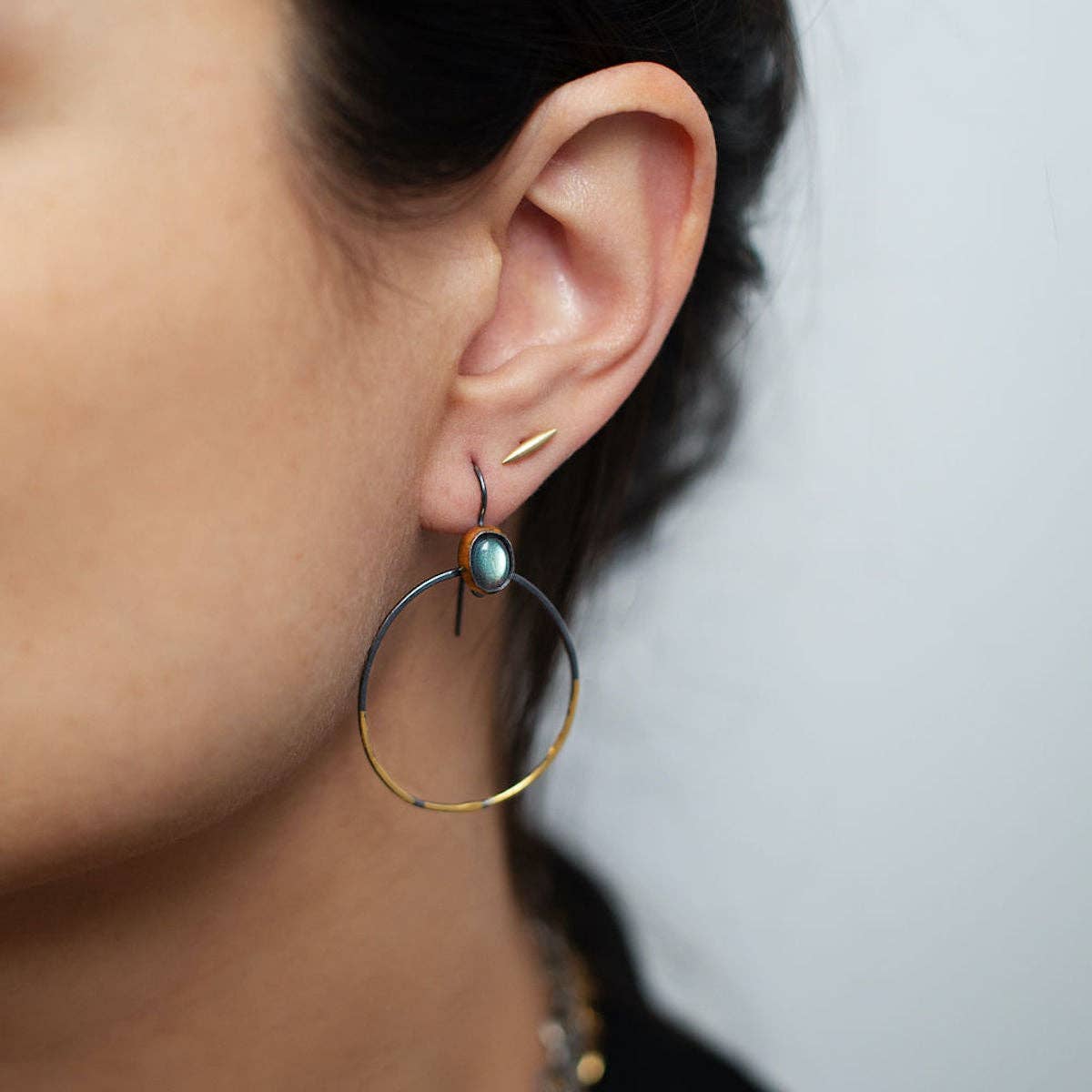 Rim Hoop Earrings