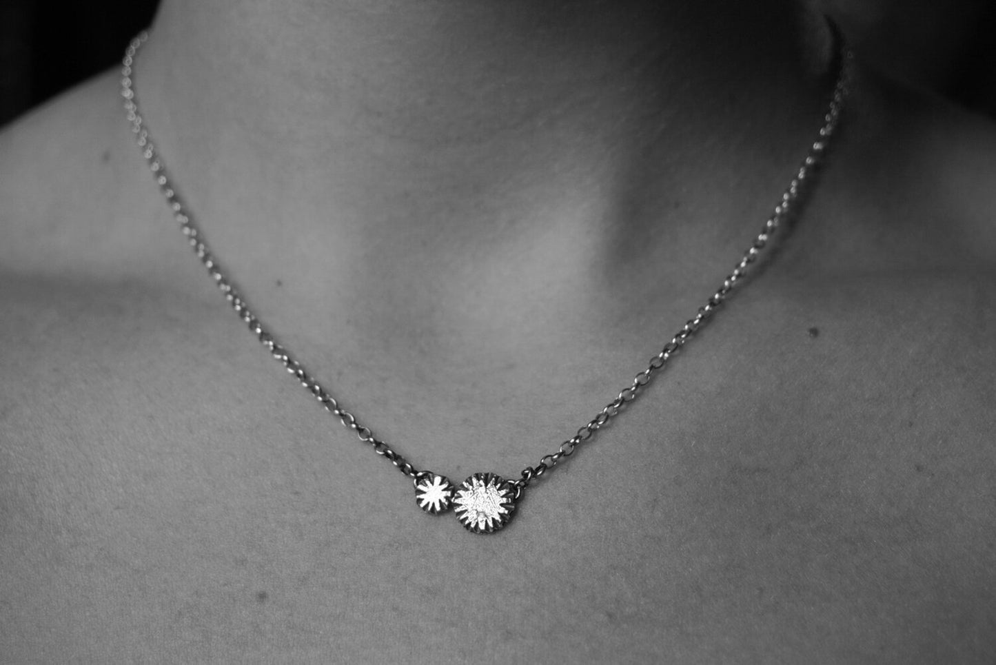 Double Circle Ridge Necklace