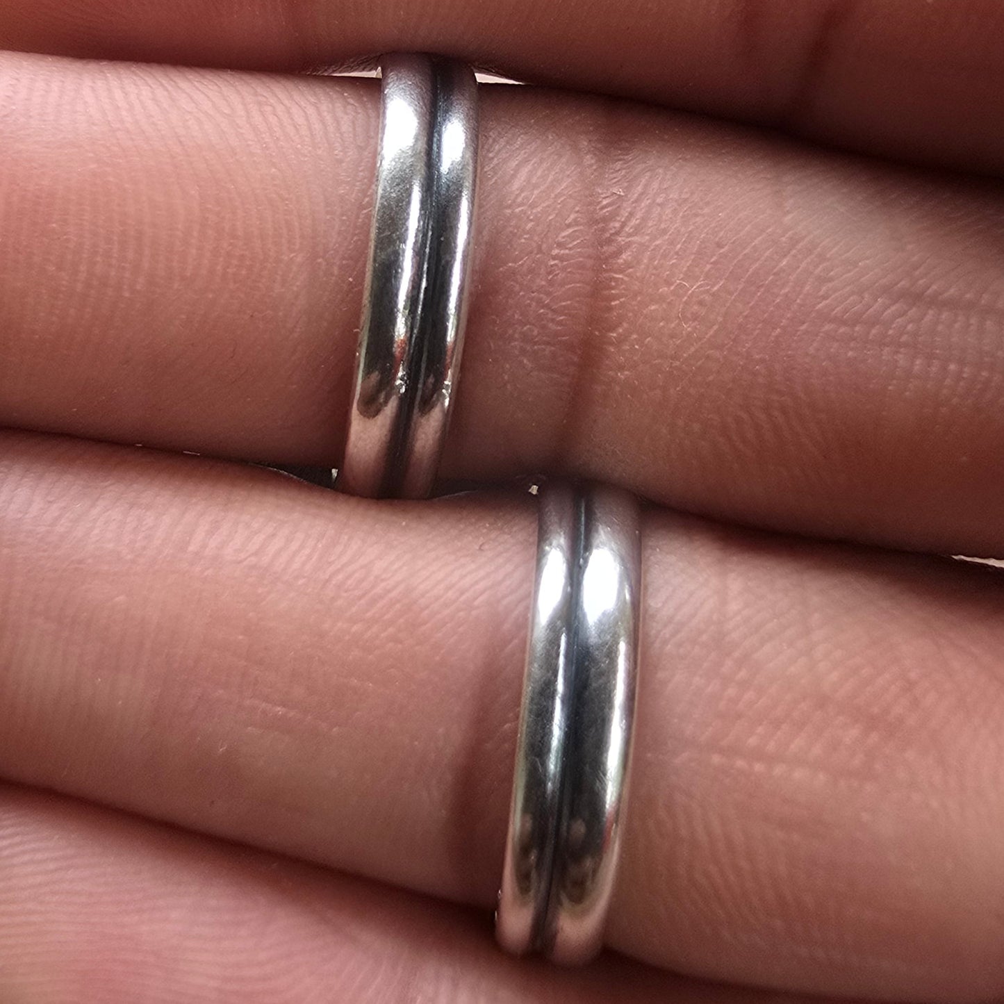 Double Band Chunky Lapis Ring