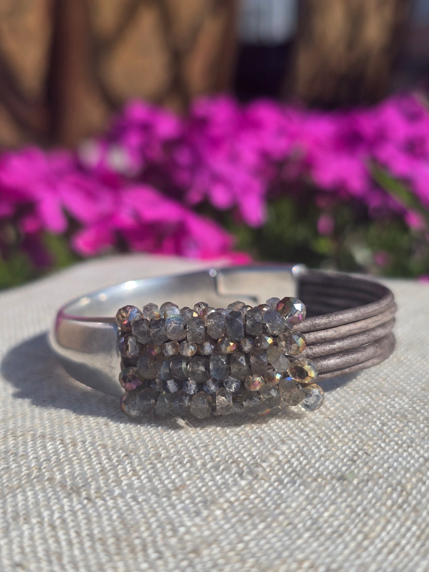 Labradorite w/ Crystal Bracelet