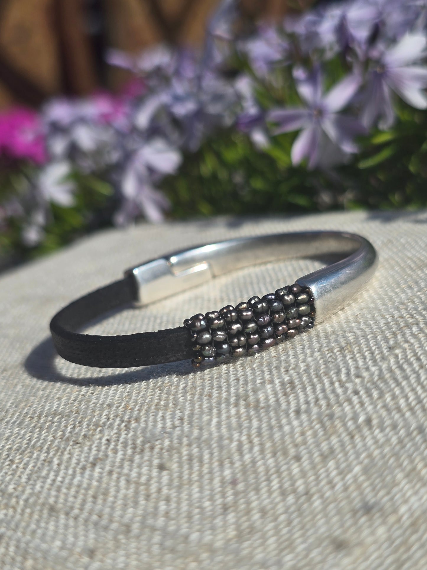Peacock Rice Pearl Bracelet