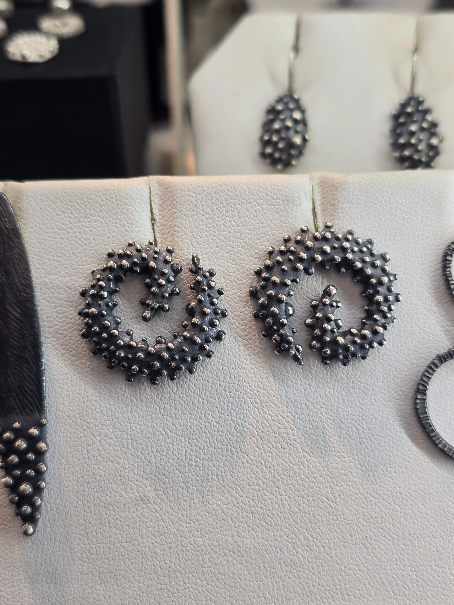 Bumpy Spiral Earring