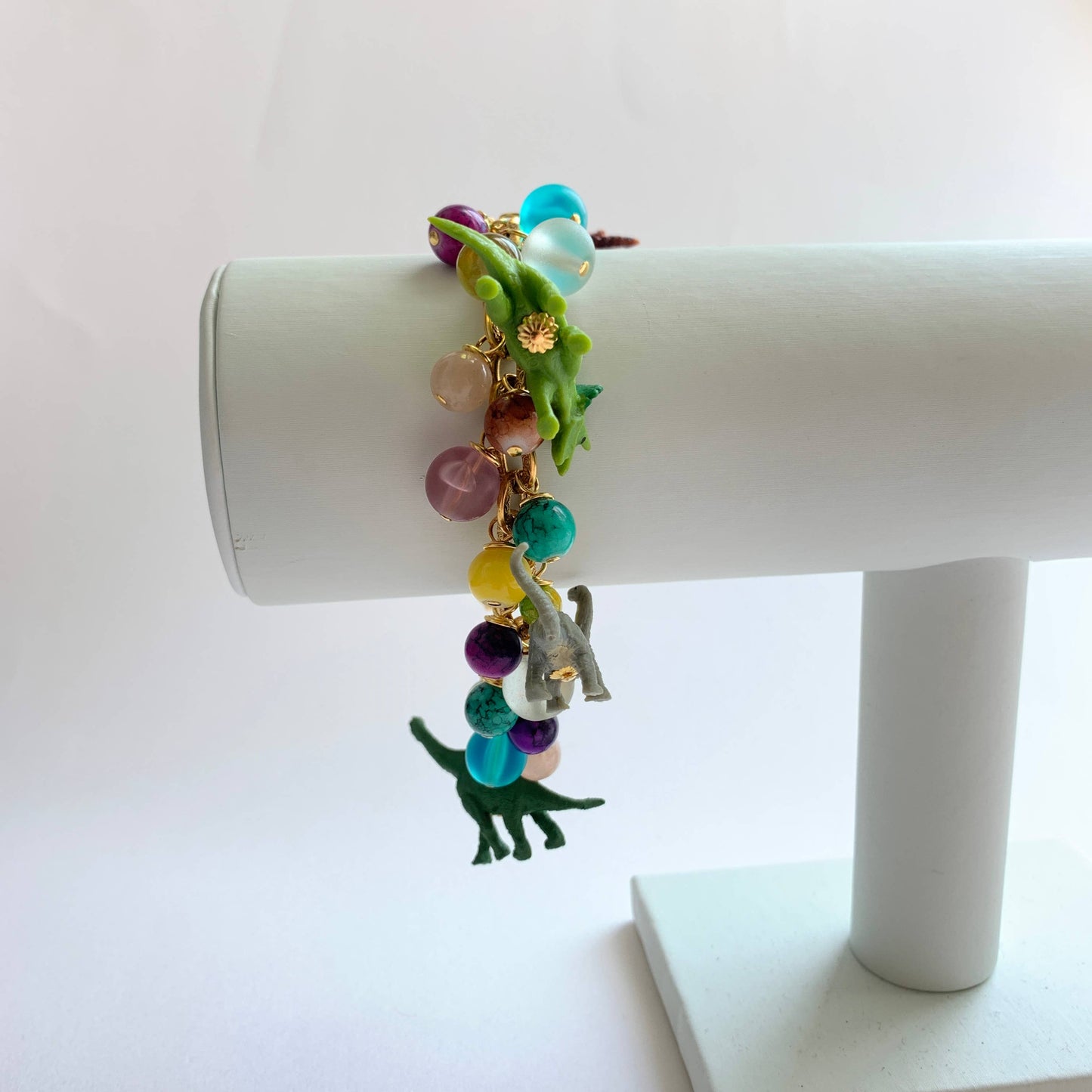 Tiny Dinosaur Charm Bracelet