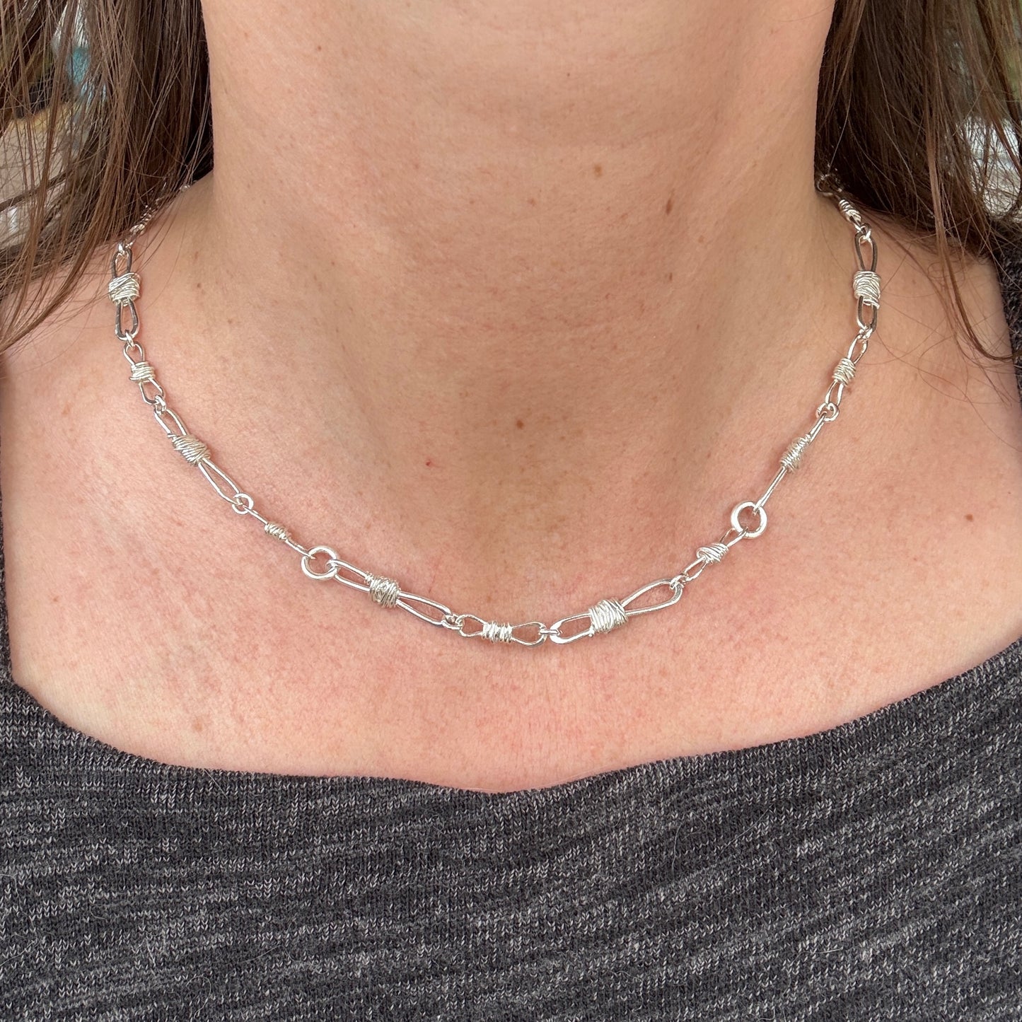 Barbed Wire Chain Necklace