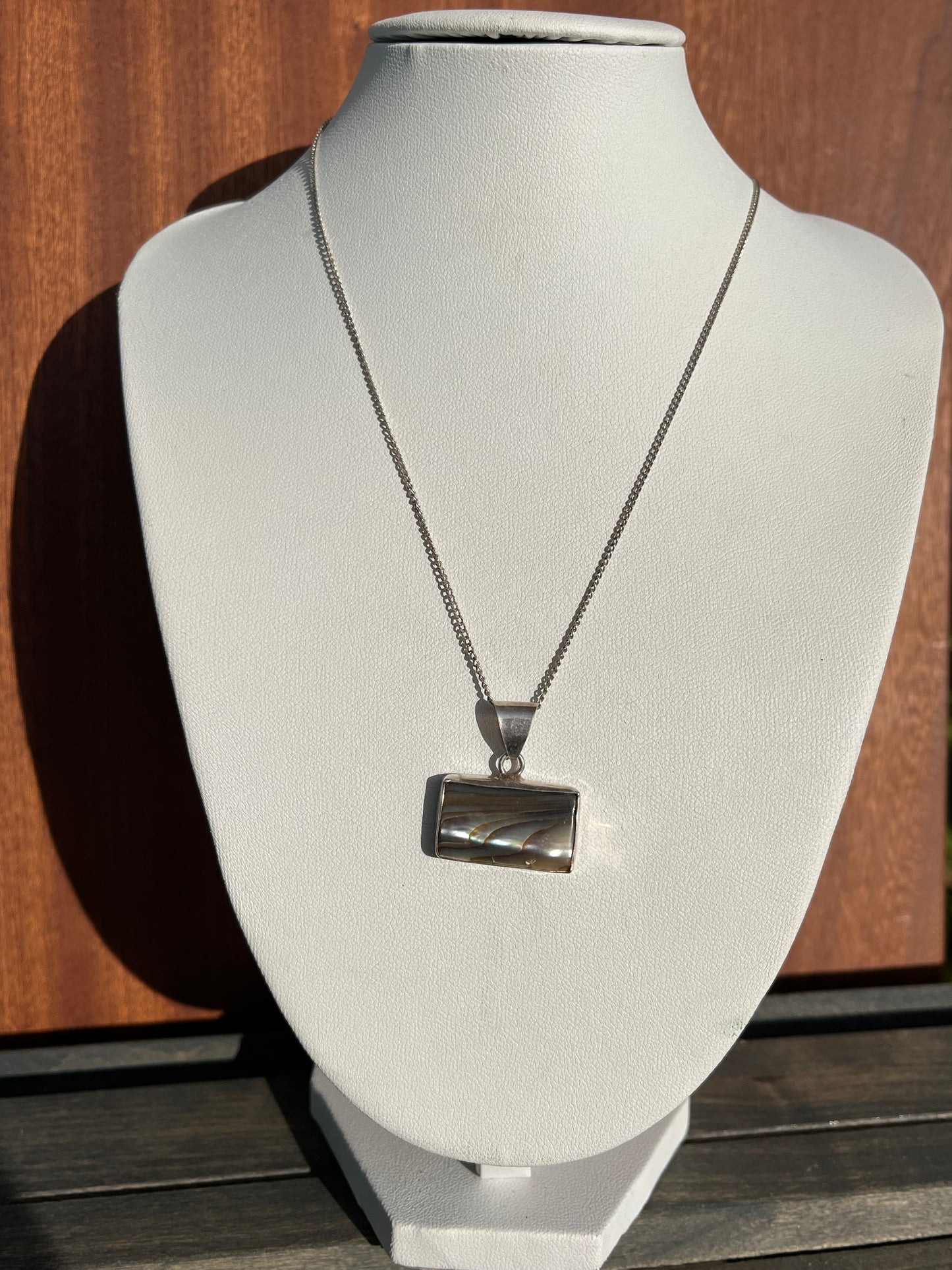 Abalone Rectangle Necklace