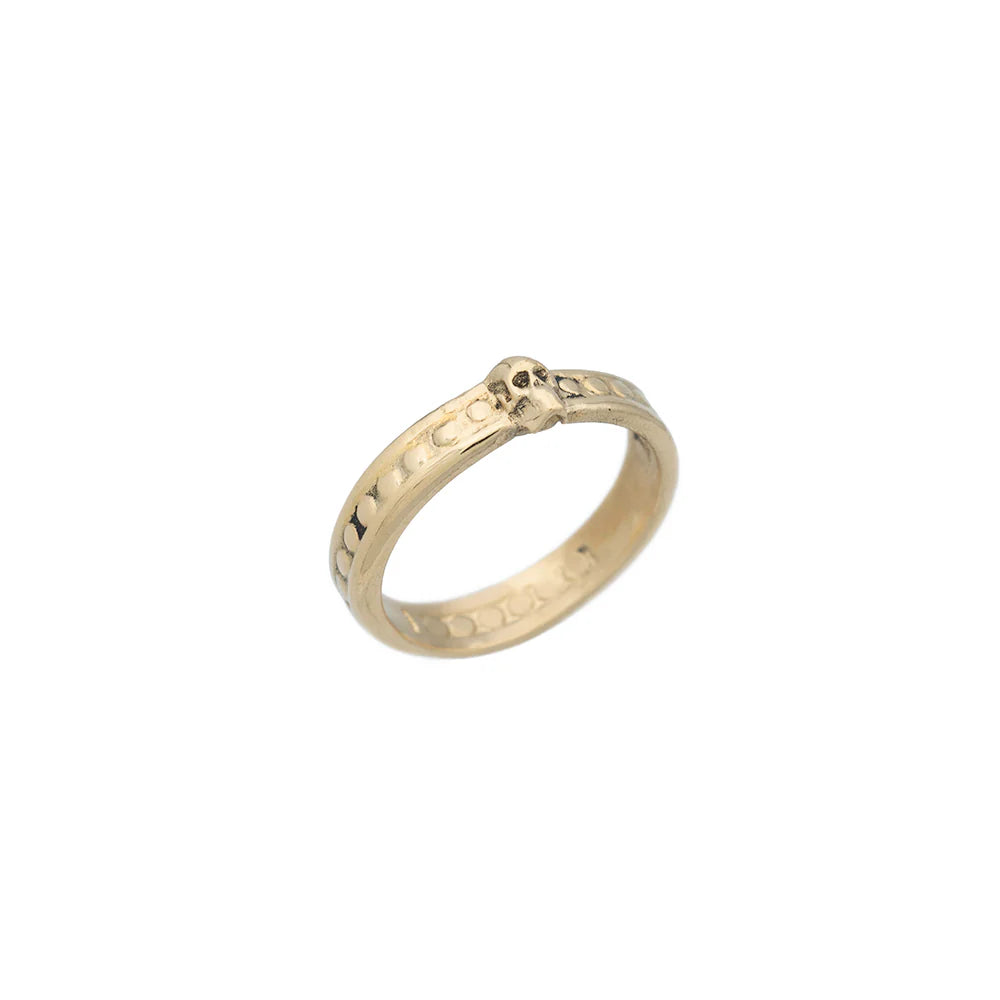 Skelly Band Ring 10KYG