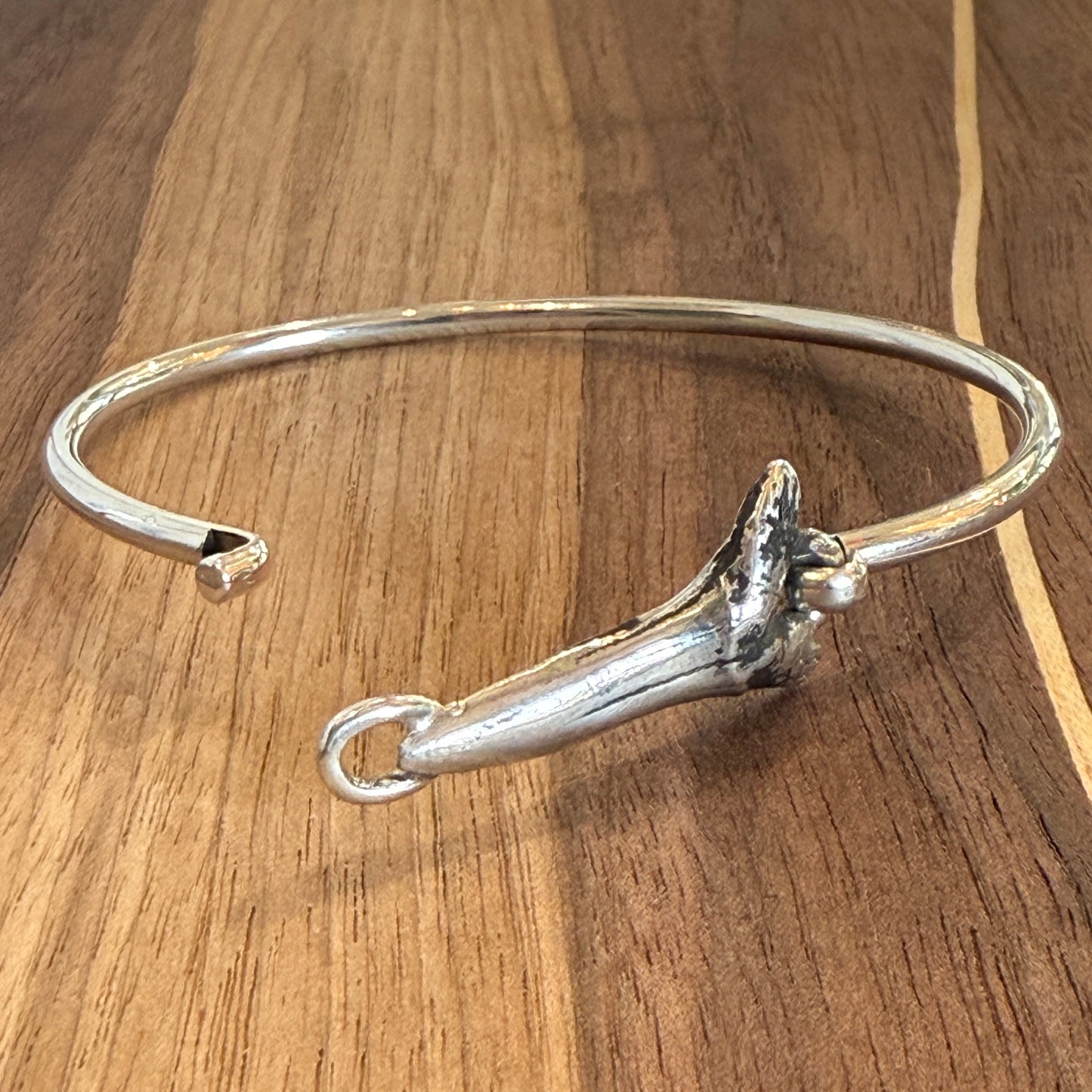 Sterling Sharktooth Hook Bracelet