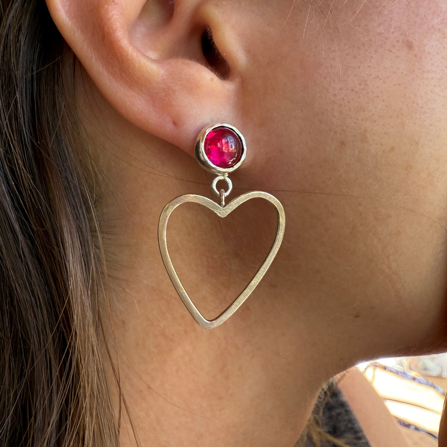 Silver Heart Earrings