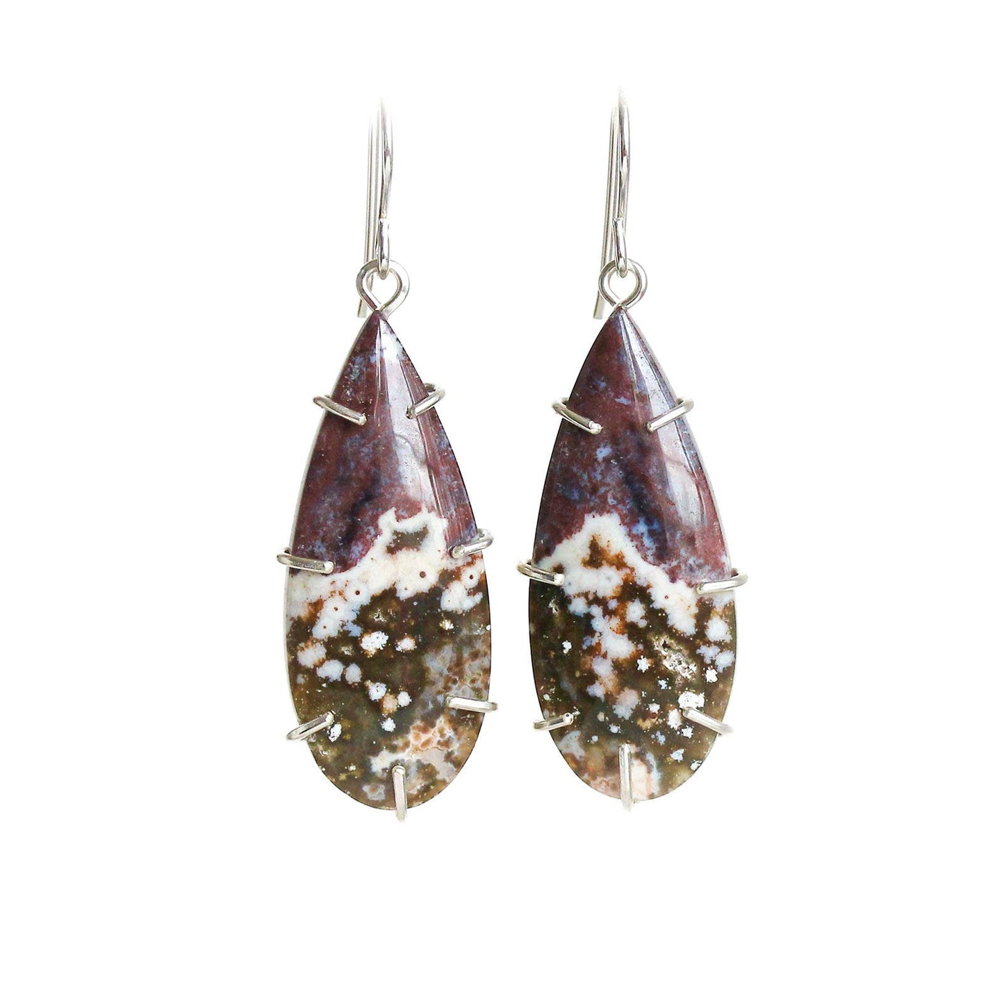 Purple Horizon Ocean Jasper Earrings