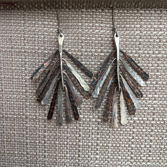 Forged Frond Earrings #2