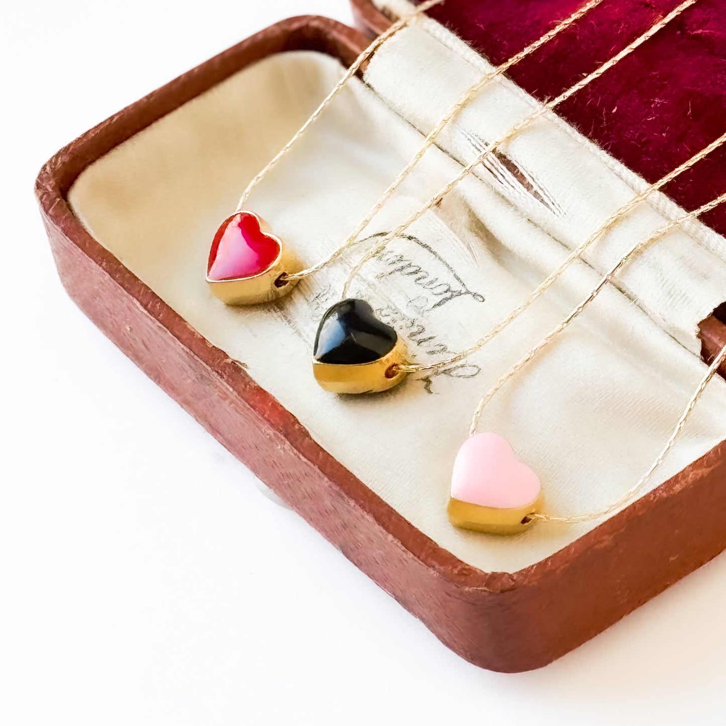 Enamel Heart Necklace