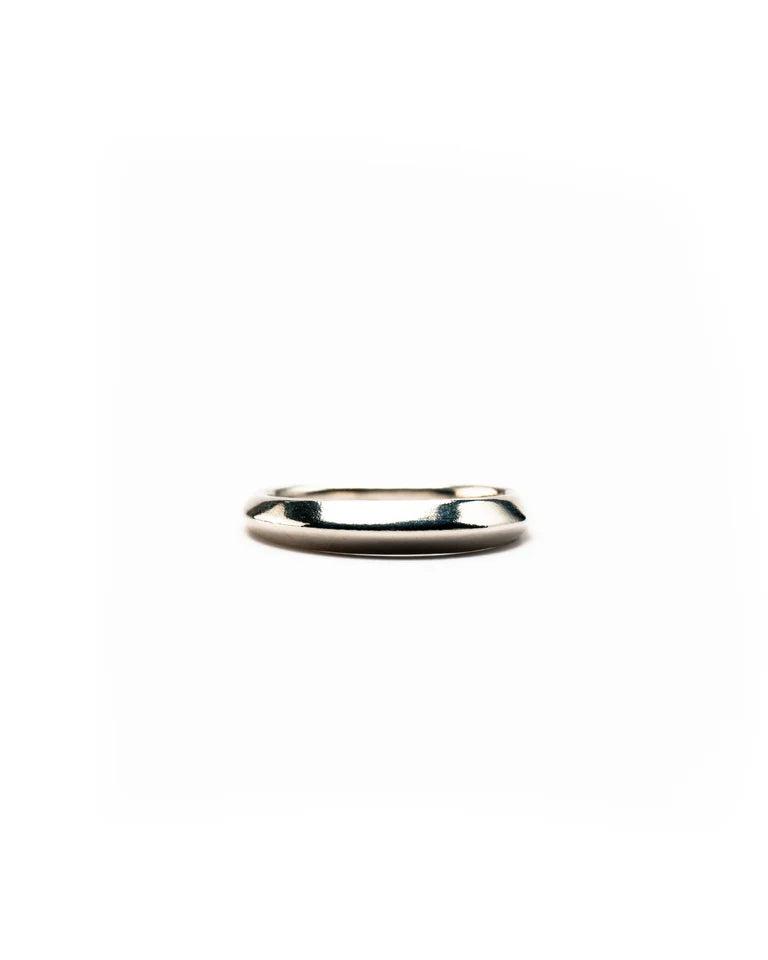 Silver Knife Edge Ring Band