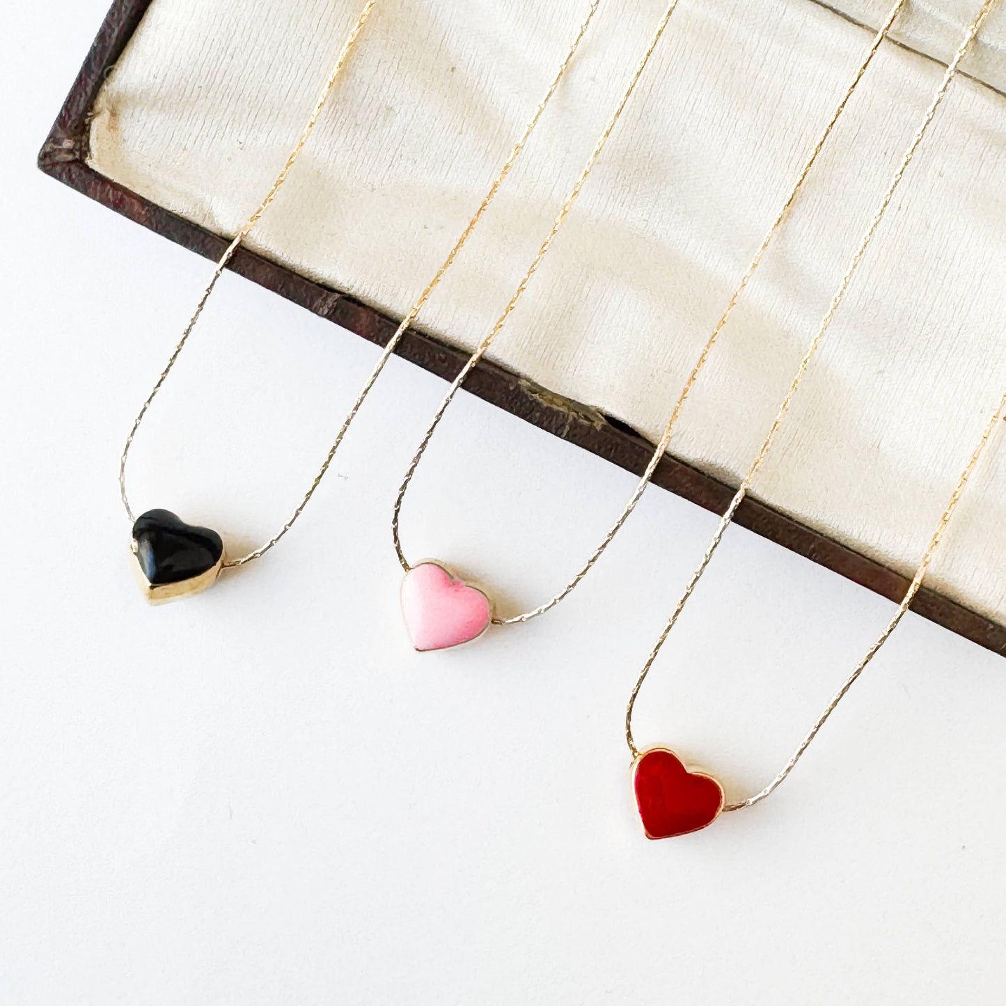 Enamel Heart Necklace