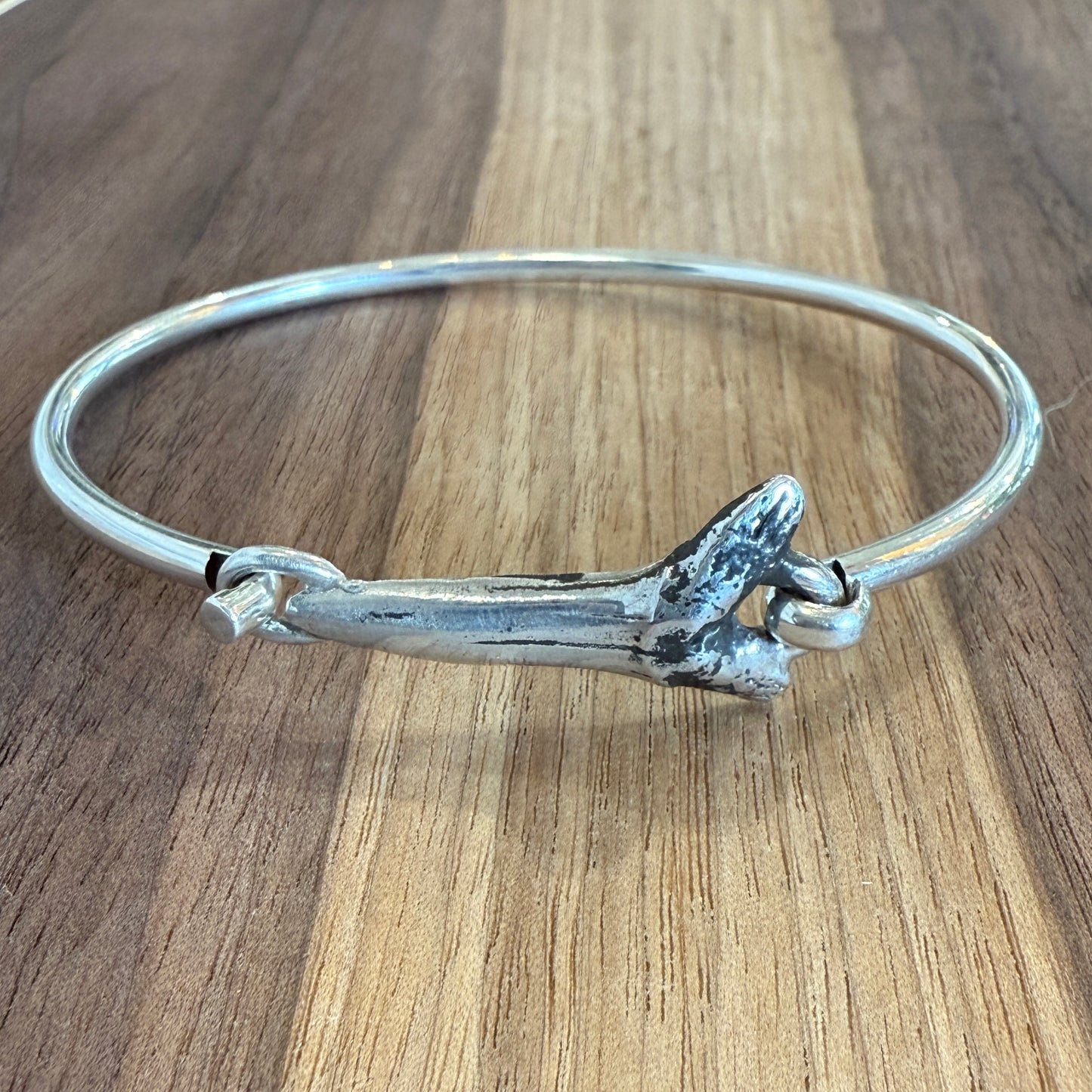 Sterling Sharktooth Hook Bracelet