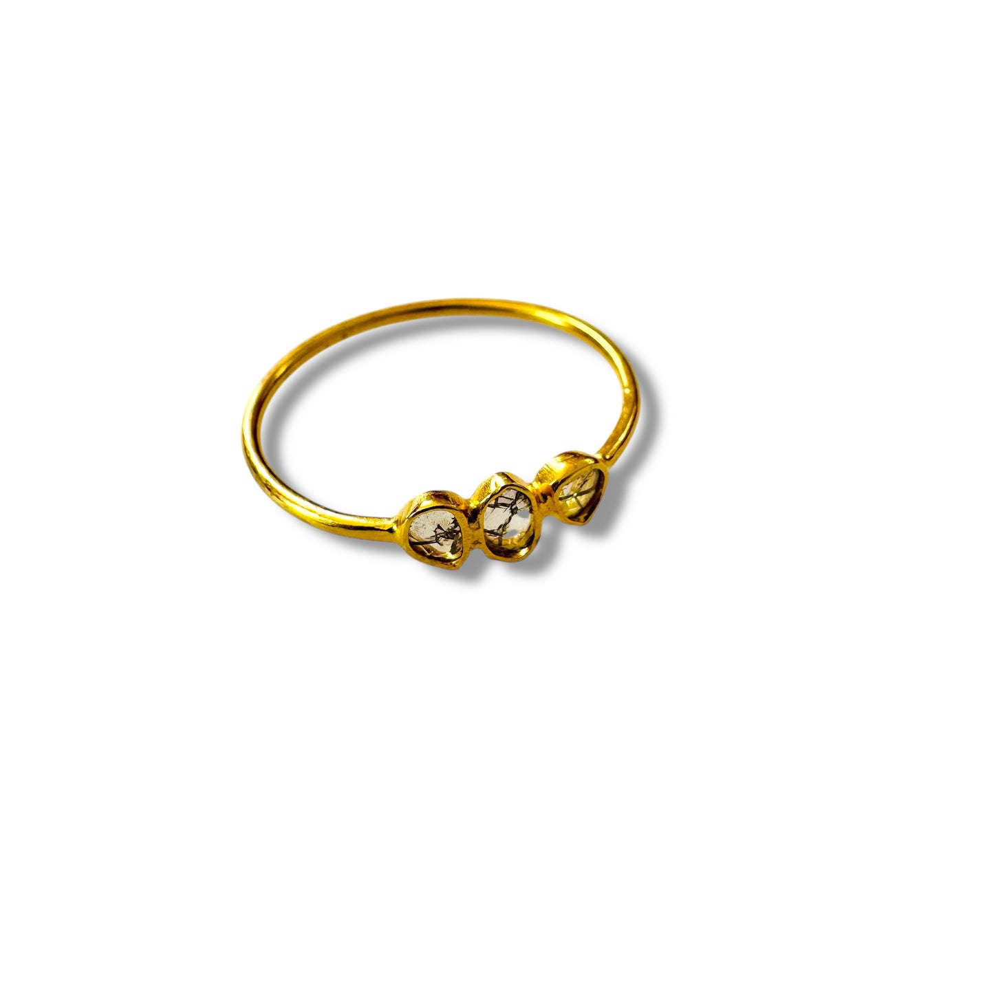 3 Diamond Slice Ring
