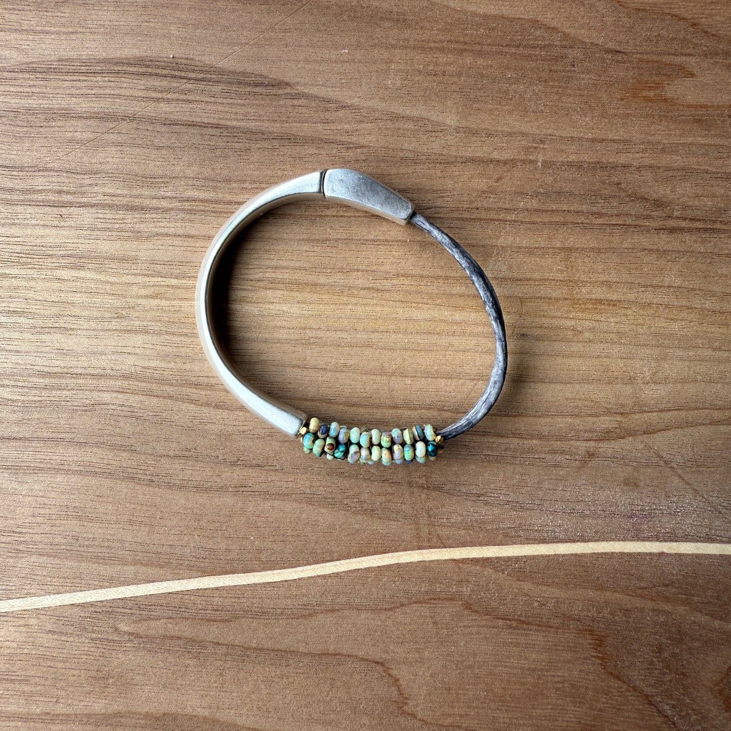 Opal w/ Vermeil Trim Bracelet