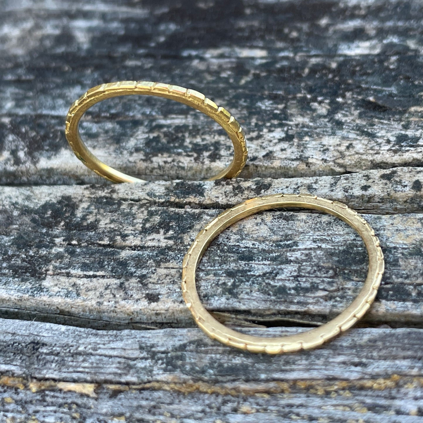 Thin Sugar Brick Ring