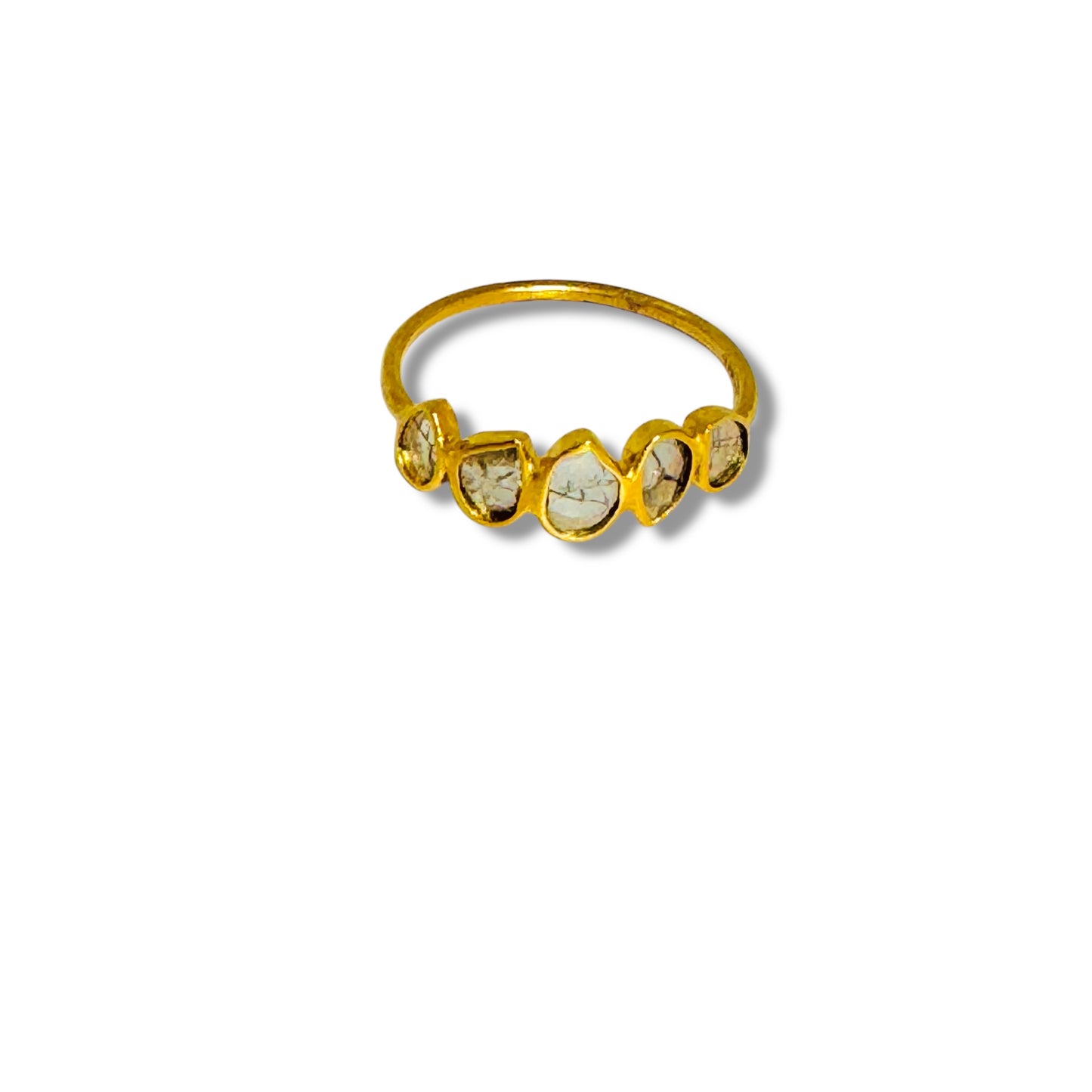 5 Diamond Slice Ring