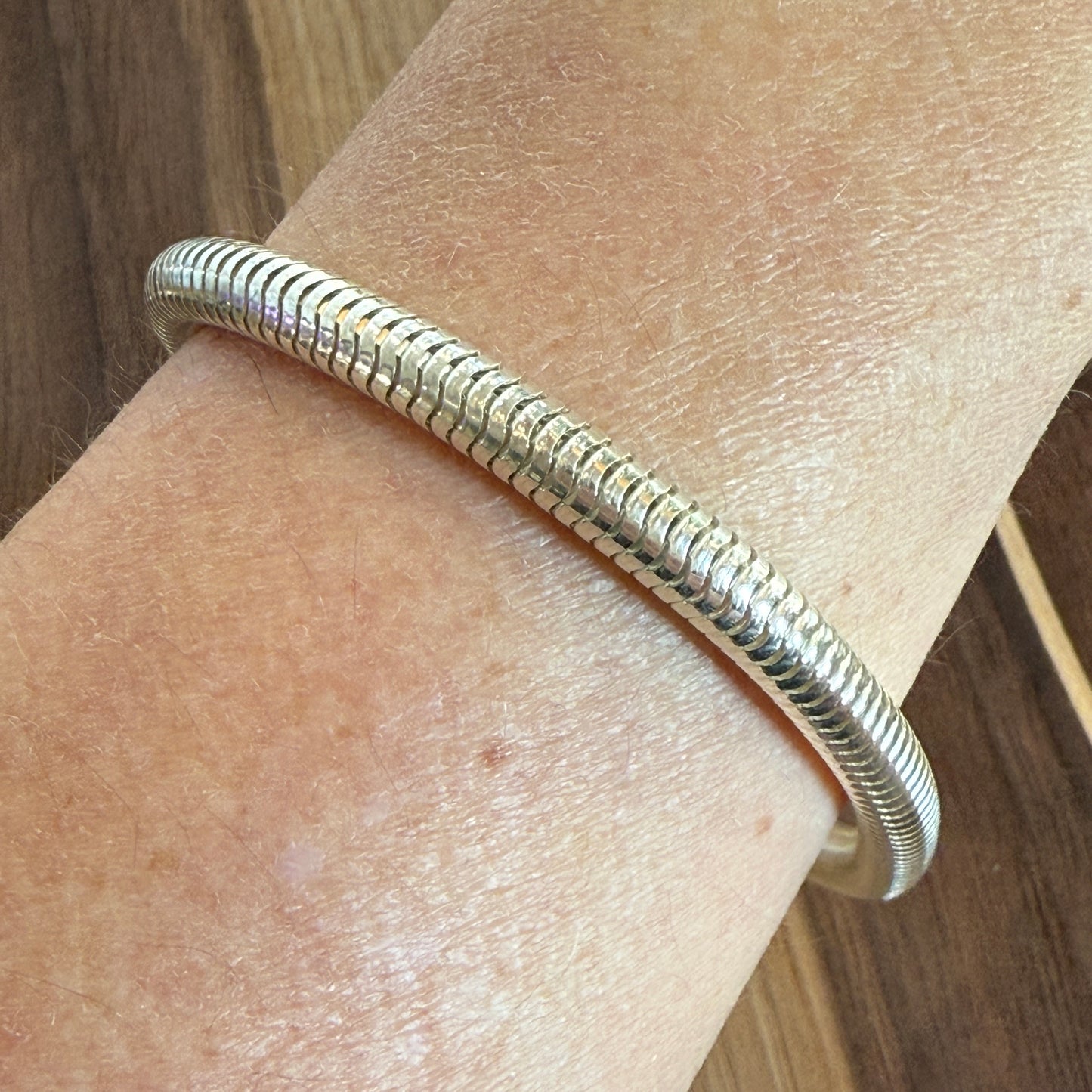 Vintage Italian Sterling Snake Chain Bracelet