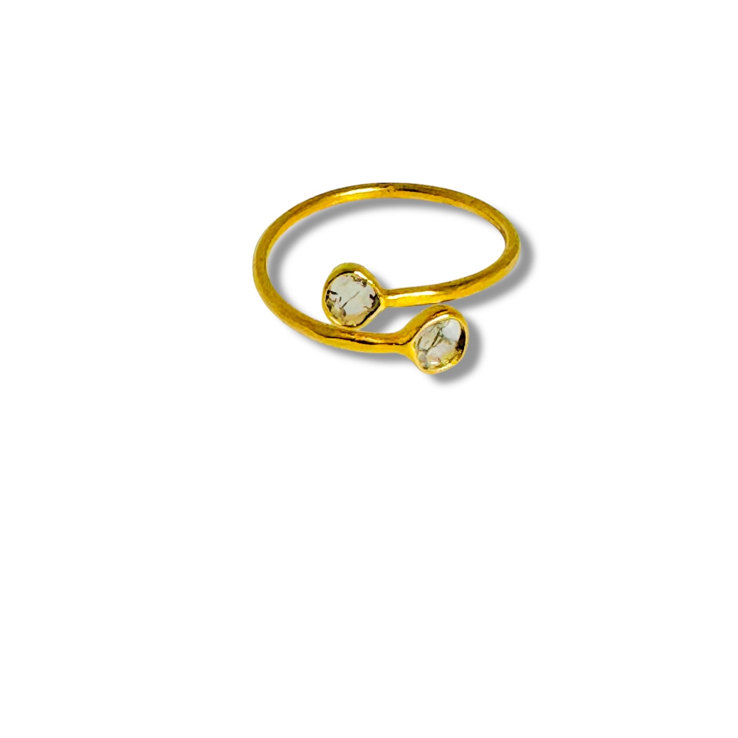 2 Diamond Slice Ring