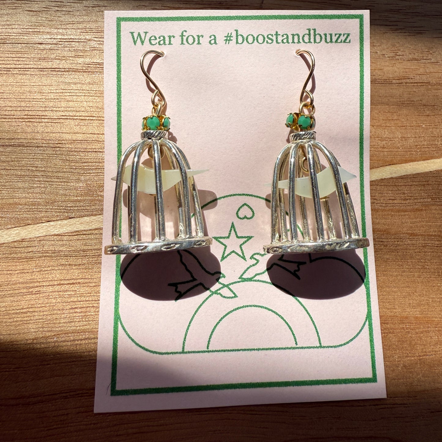 Bird In A Cage Earrings