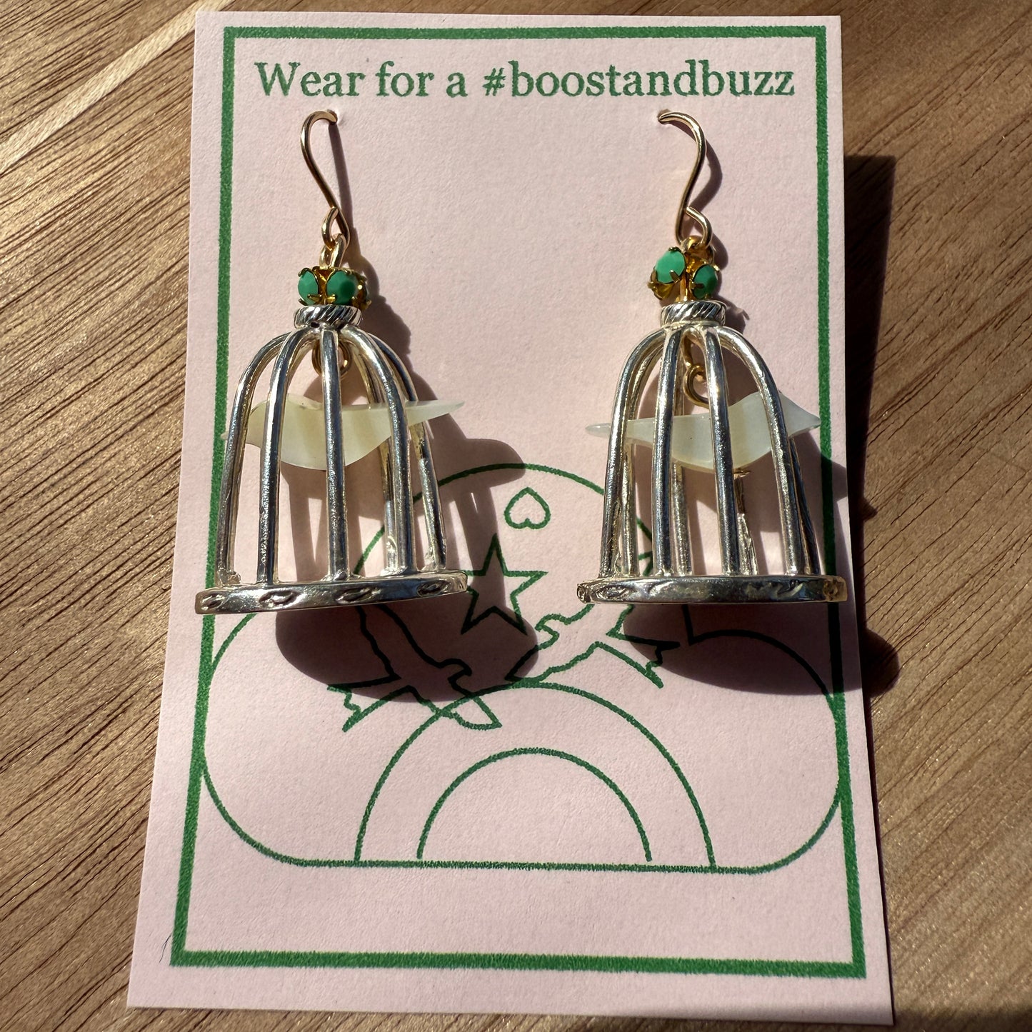 Bird In A Cage Earrings