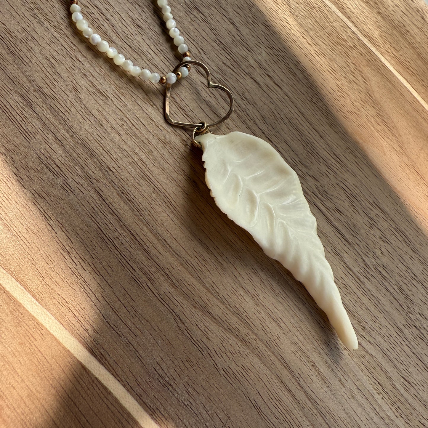 Shell Leaf Necklace