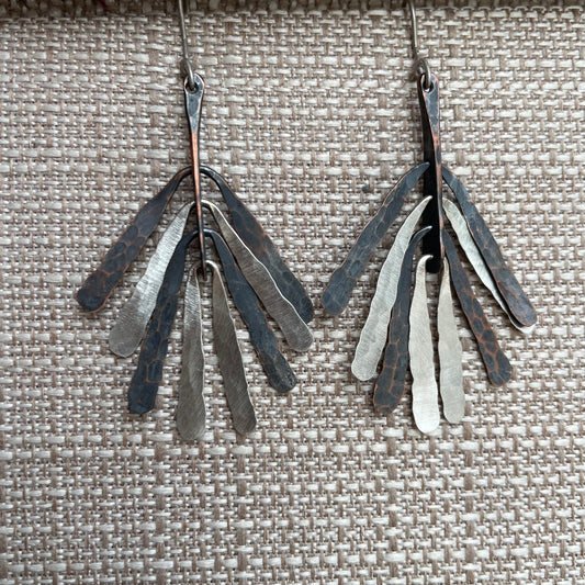 Forged Frond Earrings #3