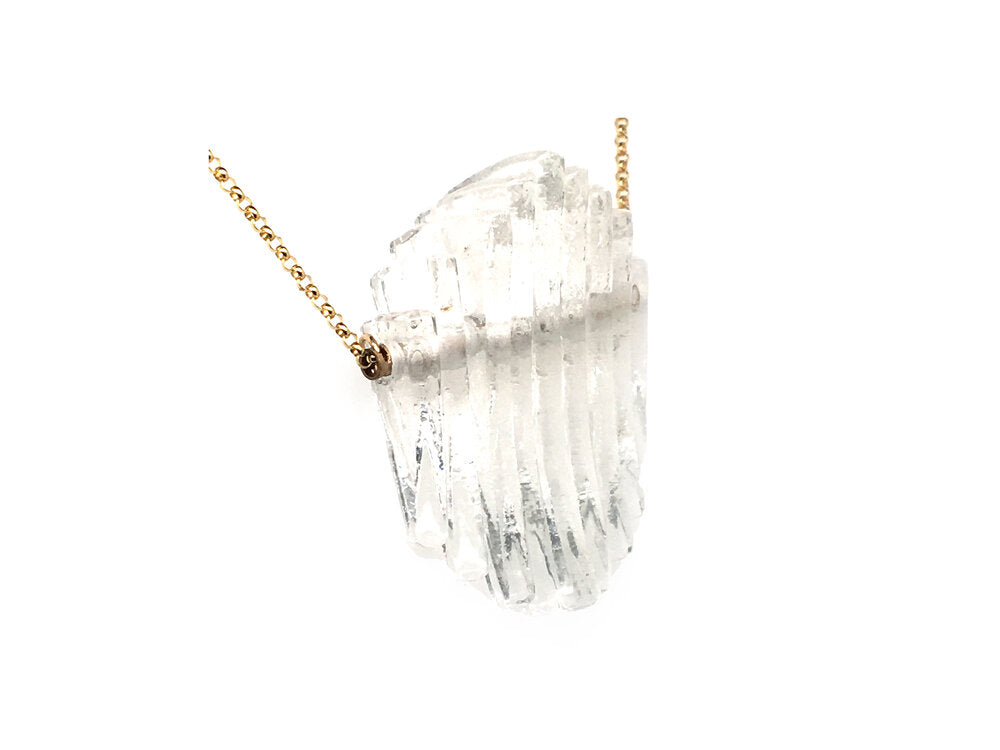 Clear Kinetic Mini Ellipse Necklace