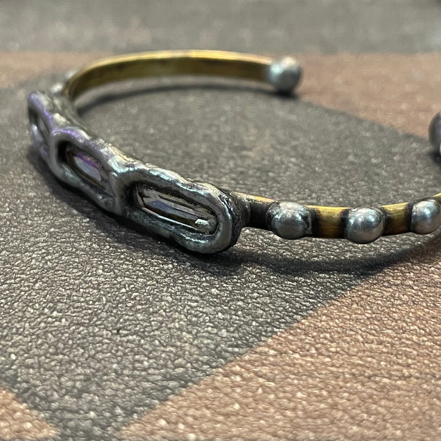 Triple Crystal Stackable cuff