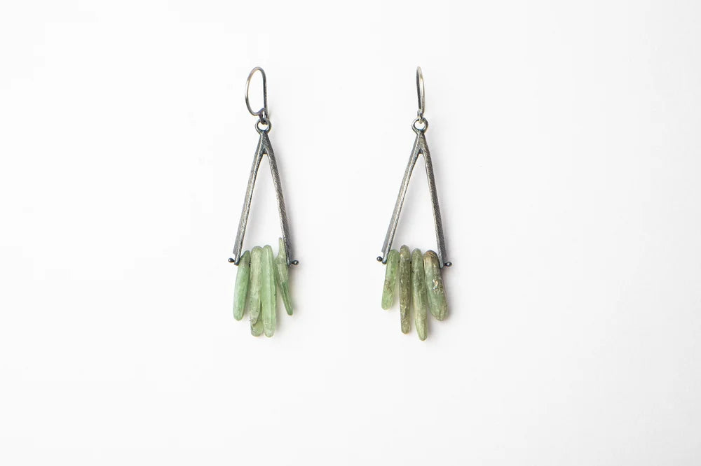 Kyanite Fringe Earrings