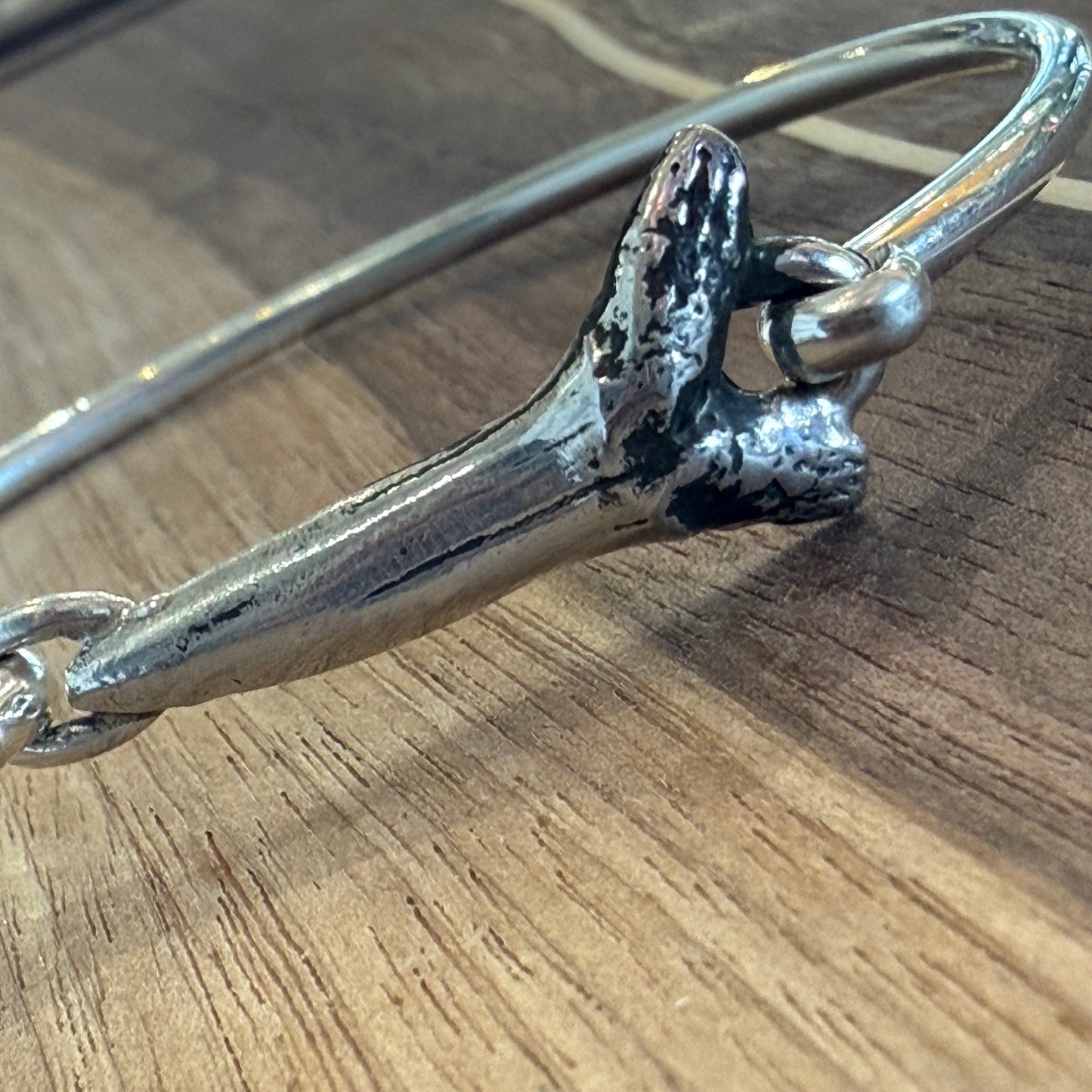 Sterling Sharktooth Hook Bracelet