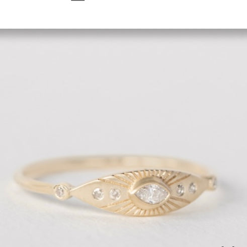 Petite Diamond Evil Eye Ring