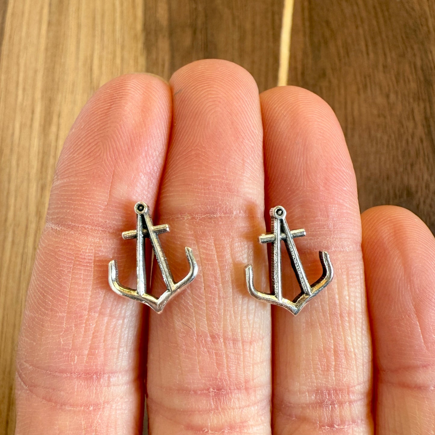 Anchor Stud Earrings