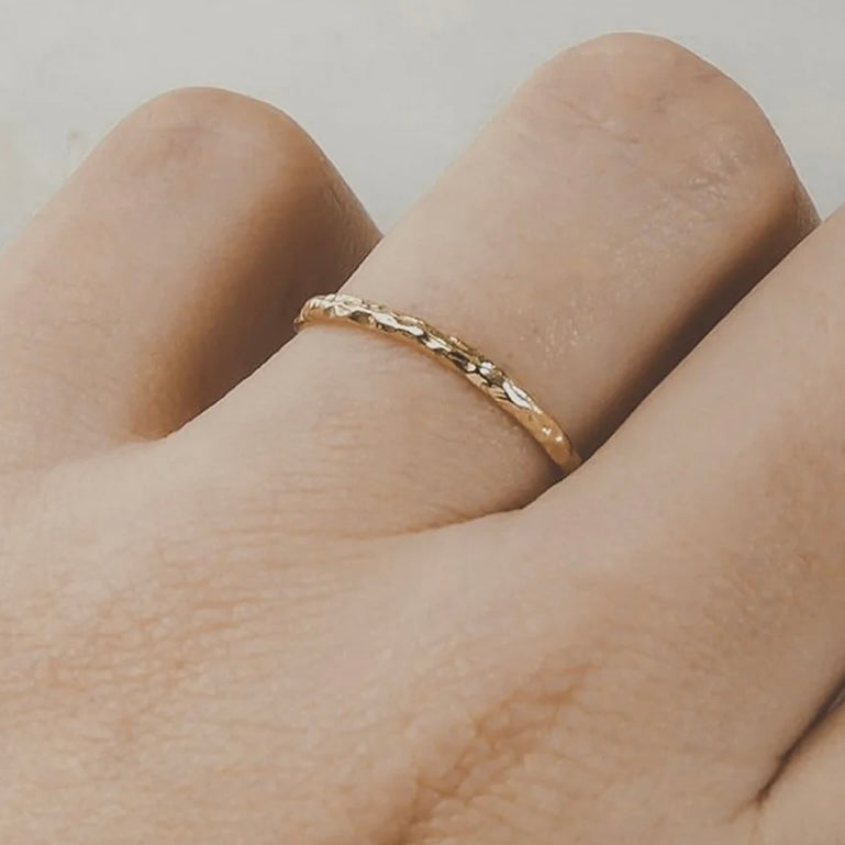 Solid Gold Dainty Band