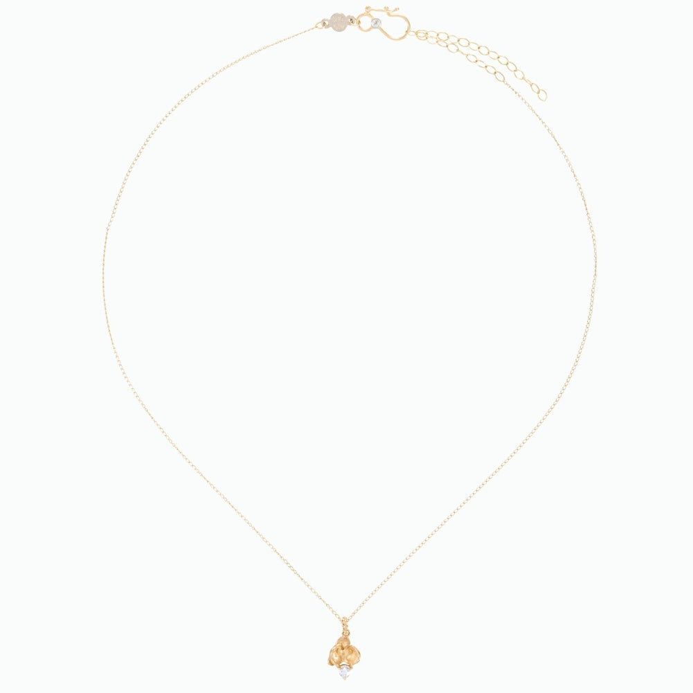 BLOOMSBURY:Orchid and Moonstone Pendant Necklace