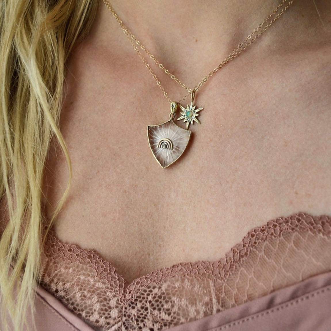 Moonstone Supernova Pendant