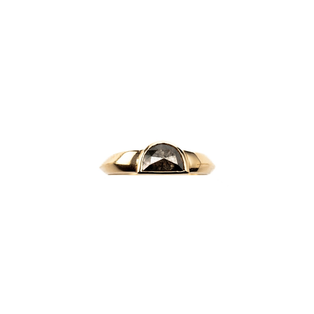 Half Moon Diamond Ring