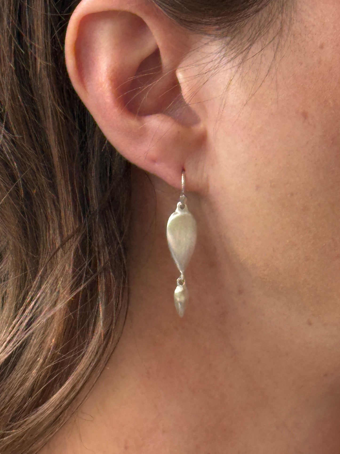 Ravan Double drop Sterling Earrings