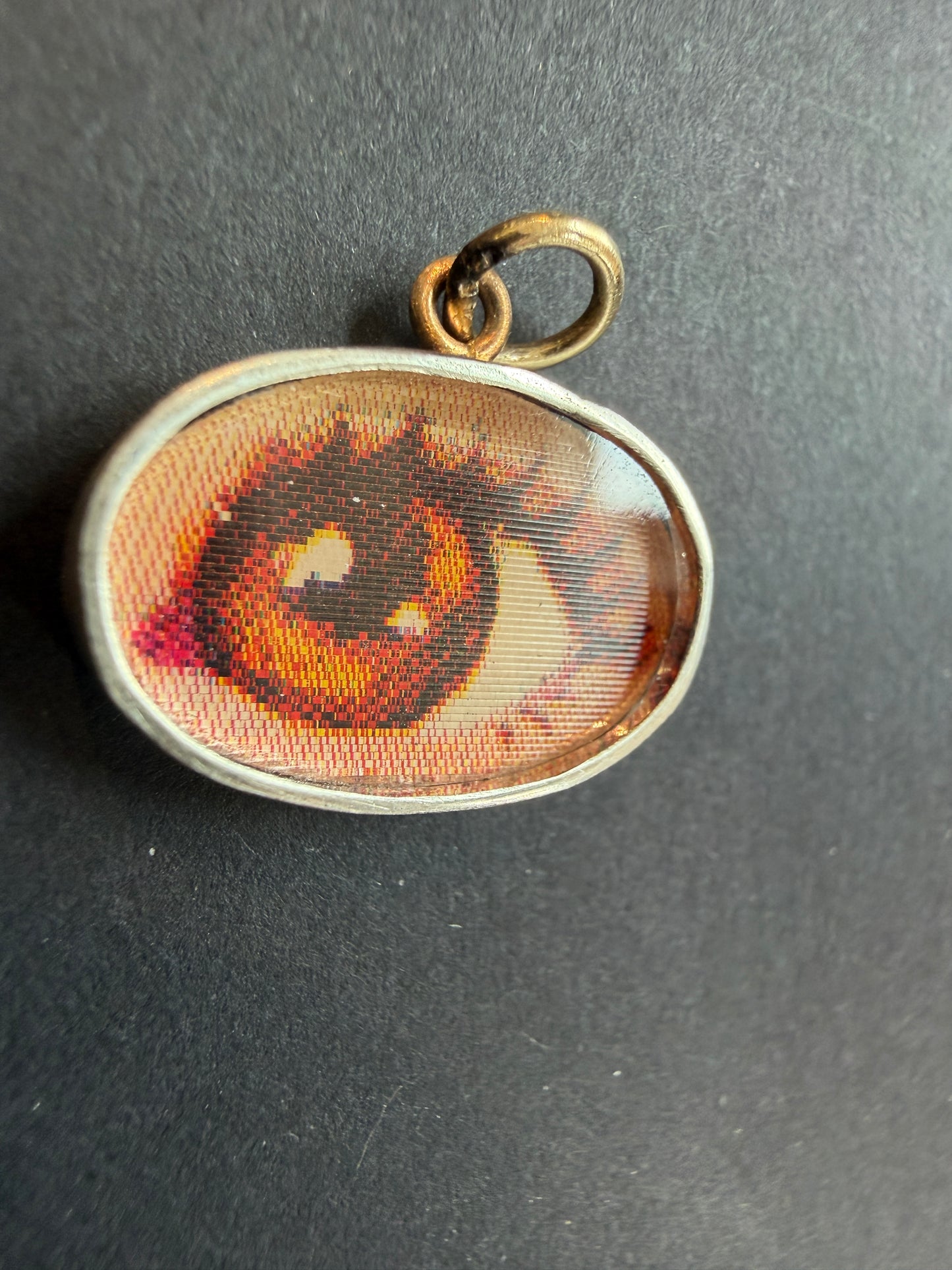 Vintage Brown Eye Winky Charm