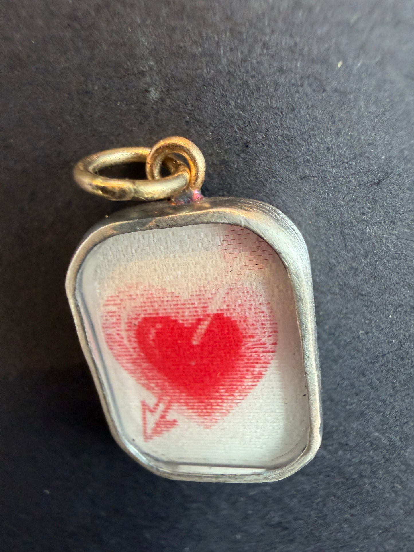 Vintage Heart and Arrow Winky Charm