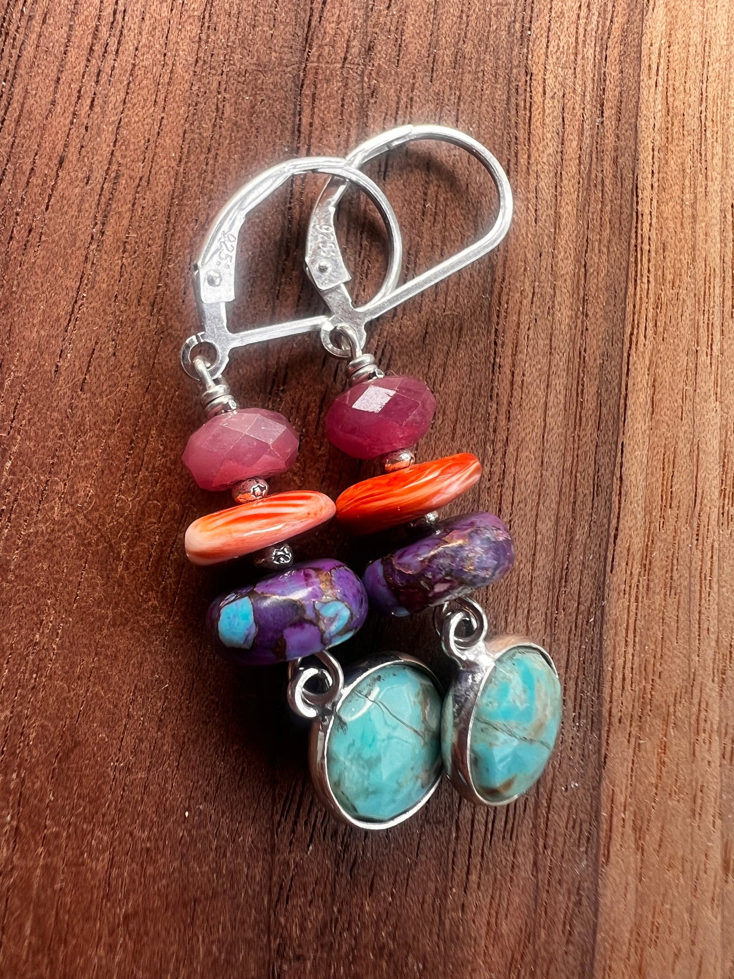 Spiny Oyster Sterling Silver Earrings
