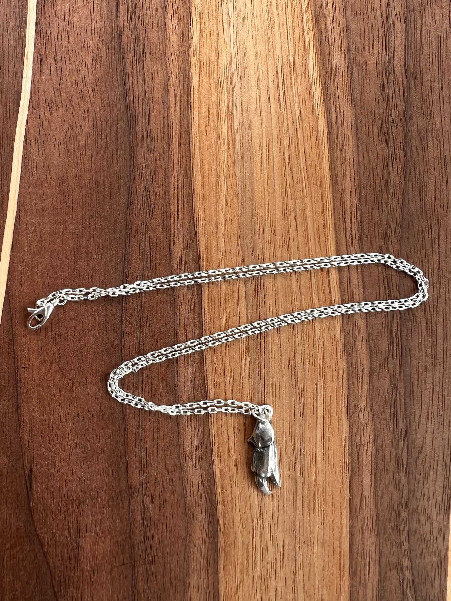 Claw Pendant Silver on Silver