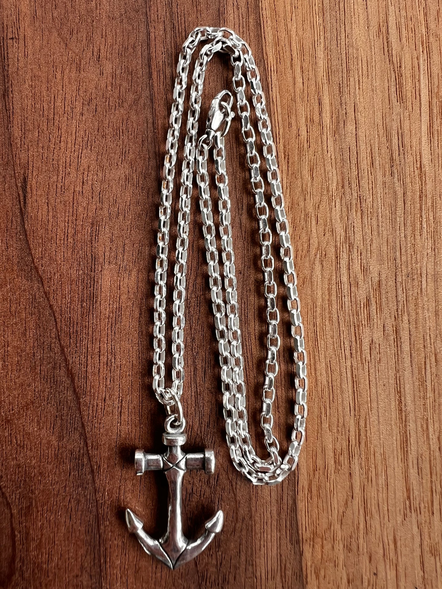 Old Salt Sterling Silver Anchor Pendant