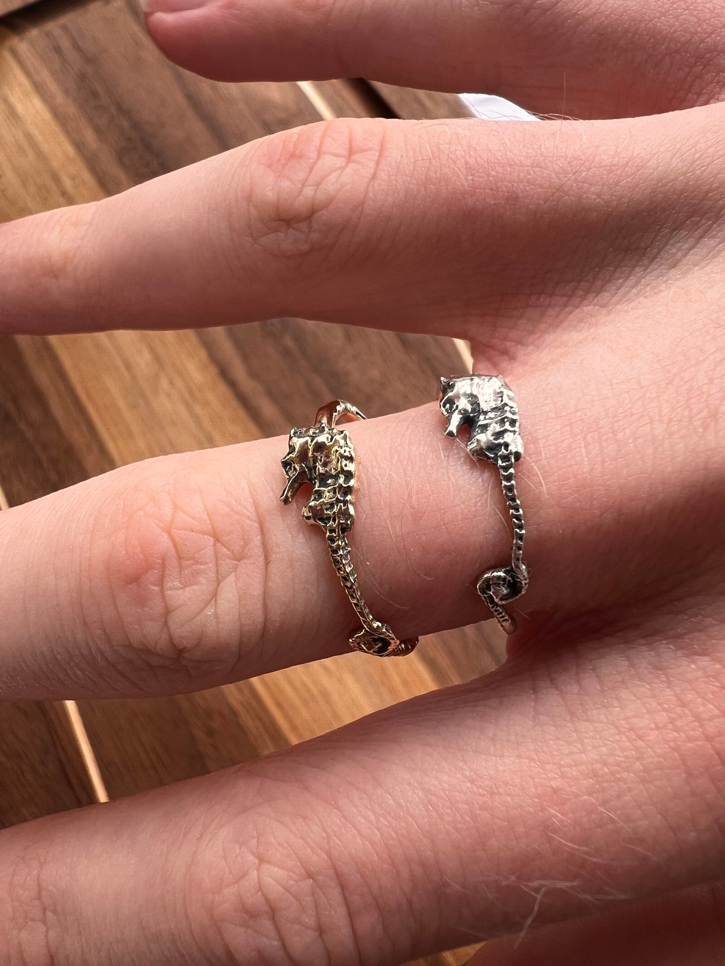 Pygmy Seahorse Ring 10K Gold