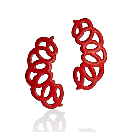 Scribble Drops/Flame Orange