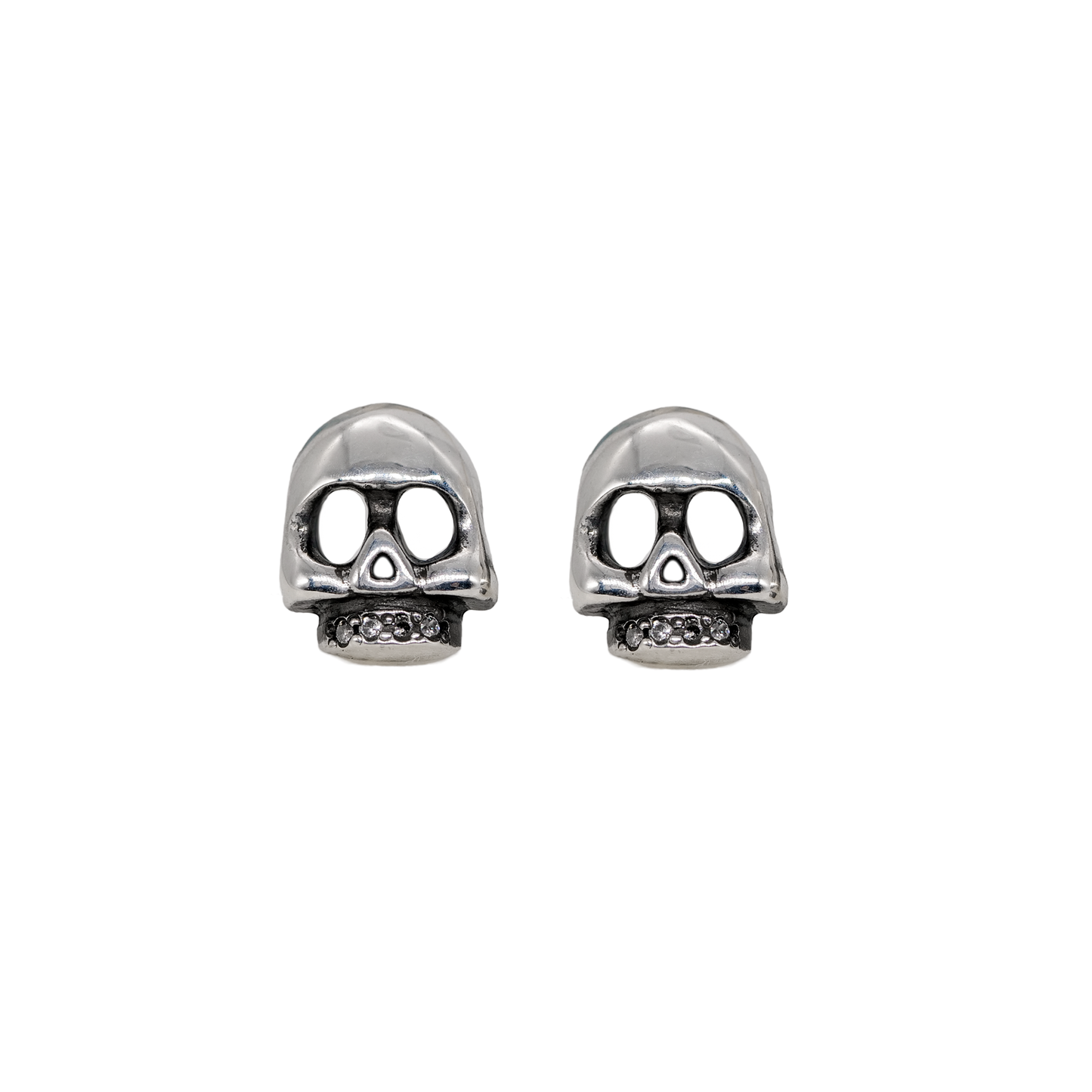 Sterling Silver Mini Skull Studs