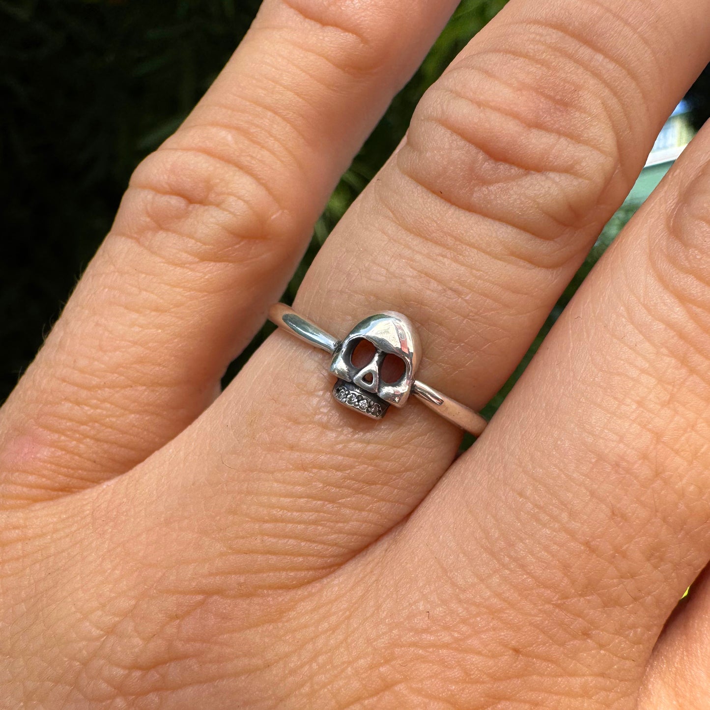 Sterling Silver Mini Skull Ring