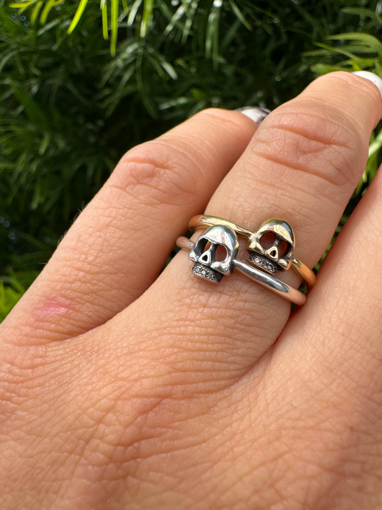 Sterling Silver Mini Skull Ring